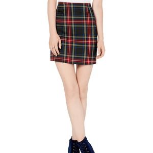 Love Fire Skirt Topson Mini Plaid Sz L NEW NWT